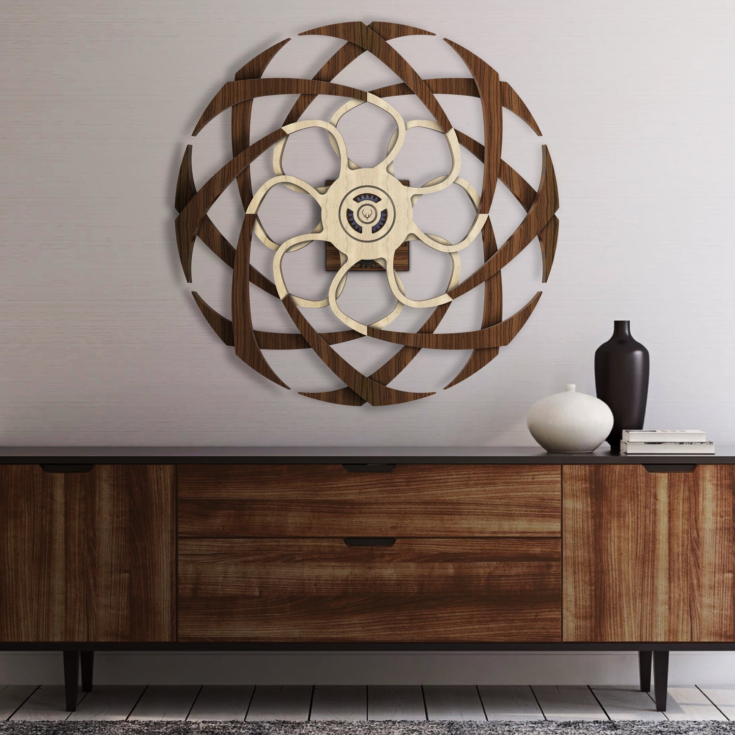Timber Twist Kinetic Sculpture