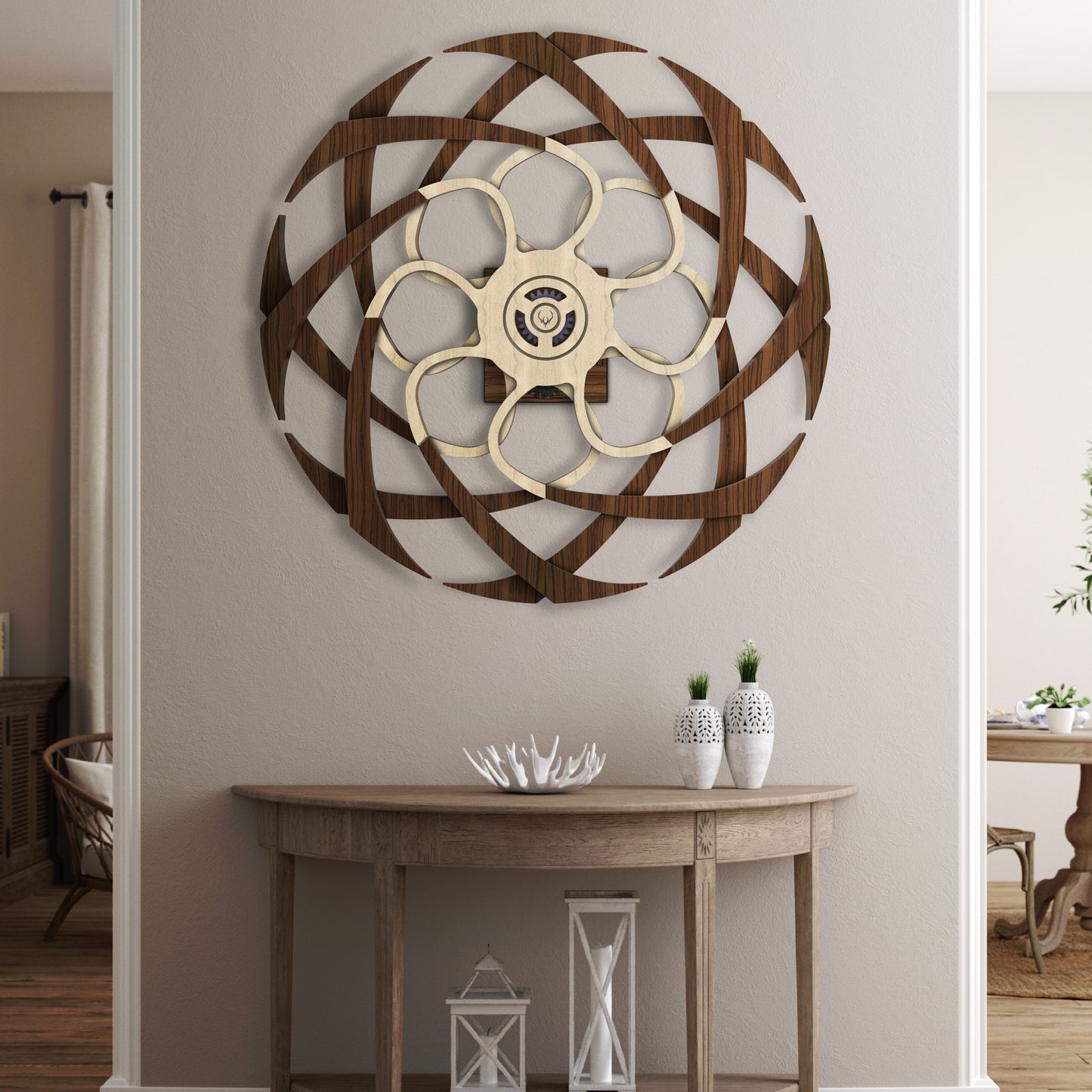 Timber Twist Kinetic Sculpture
