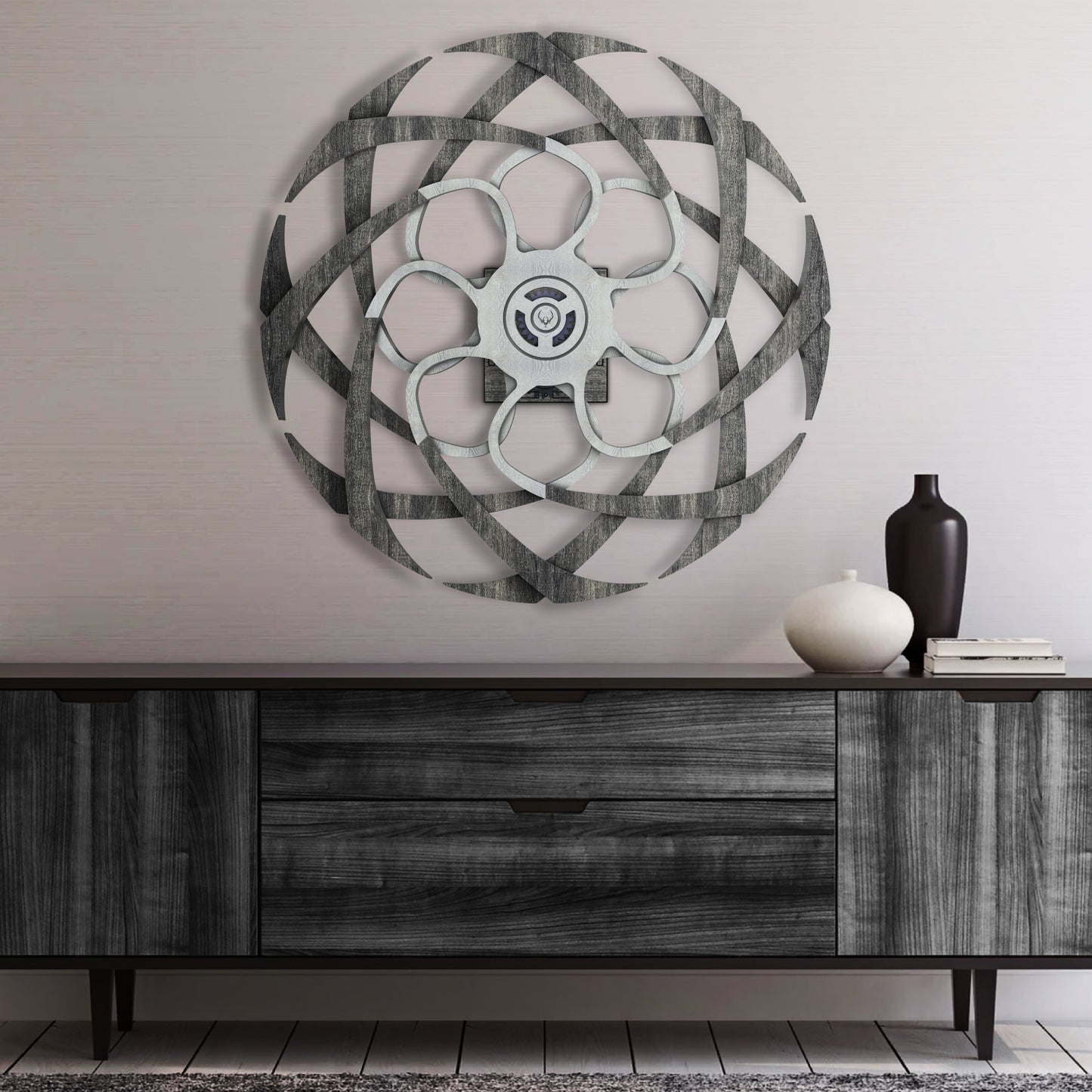Timber Twist Kinetic Sculpture
