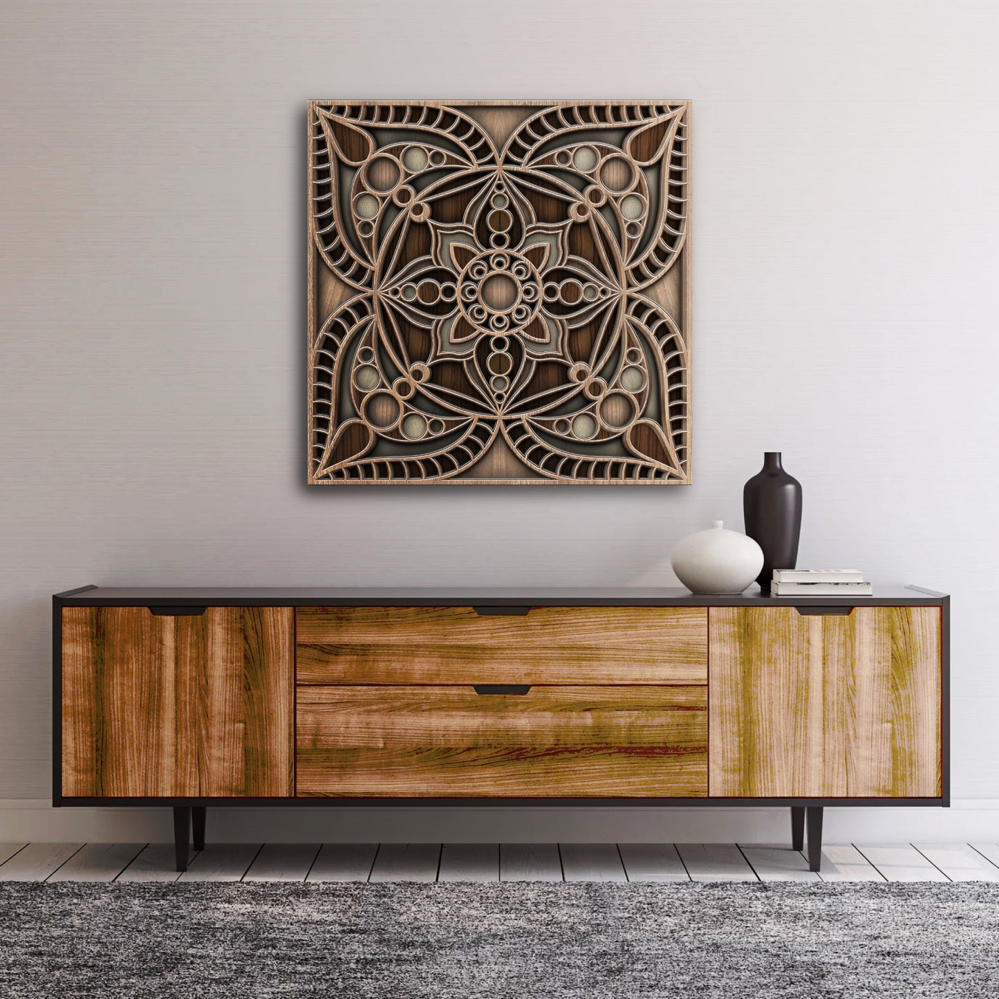 Rustic Reflection Mandala