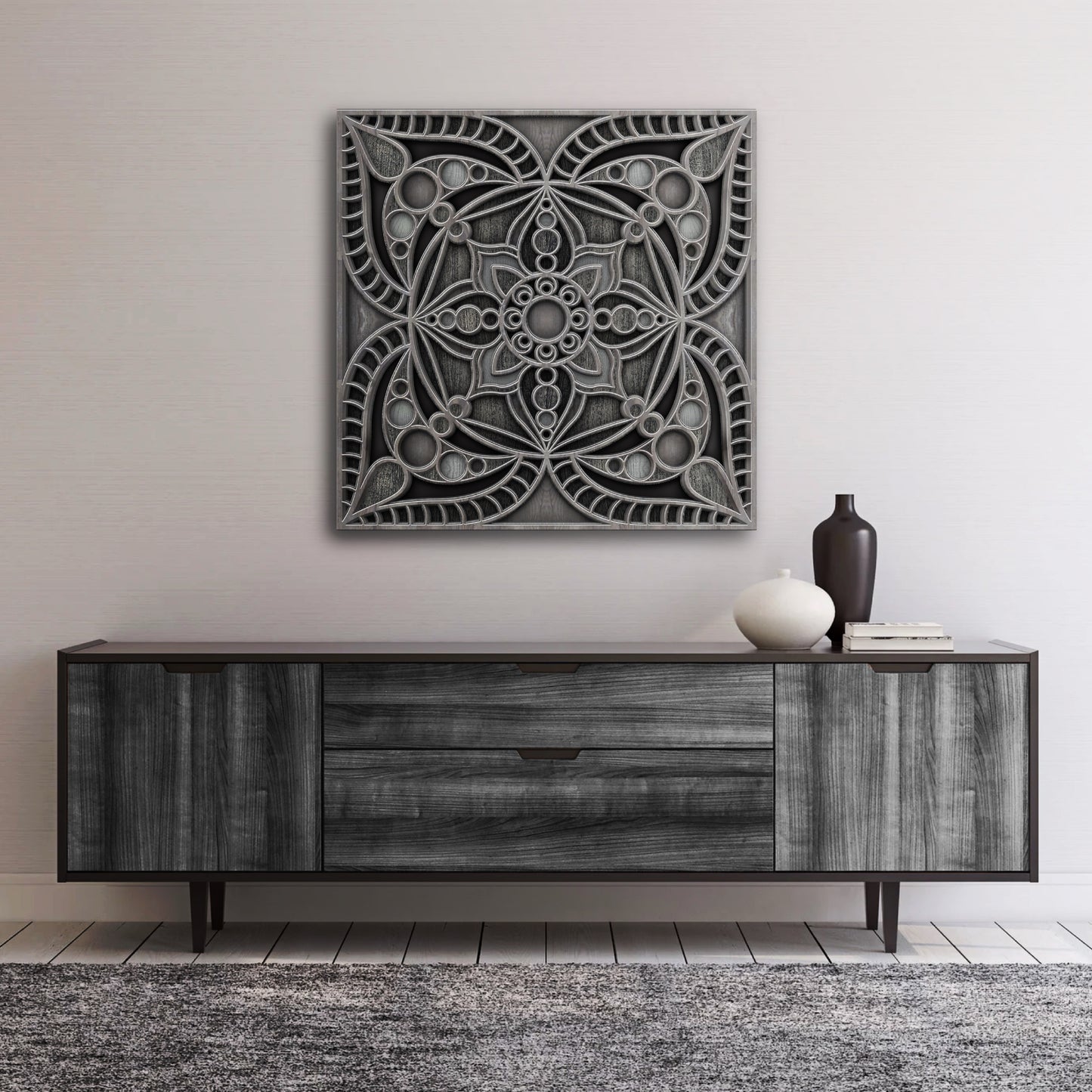 Rustic Reflection Mandala