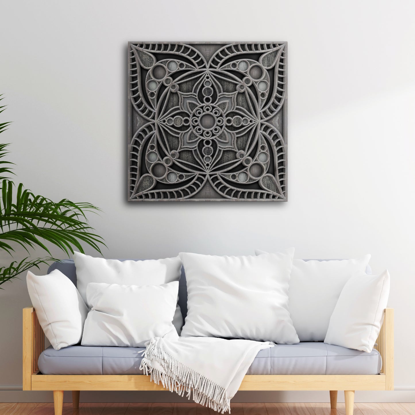 Rustic Reflection Mandala