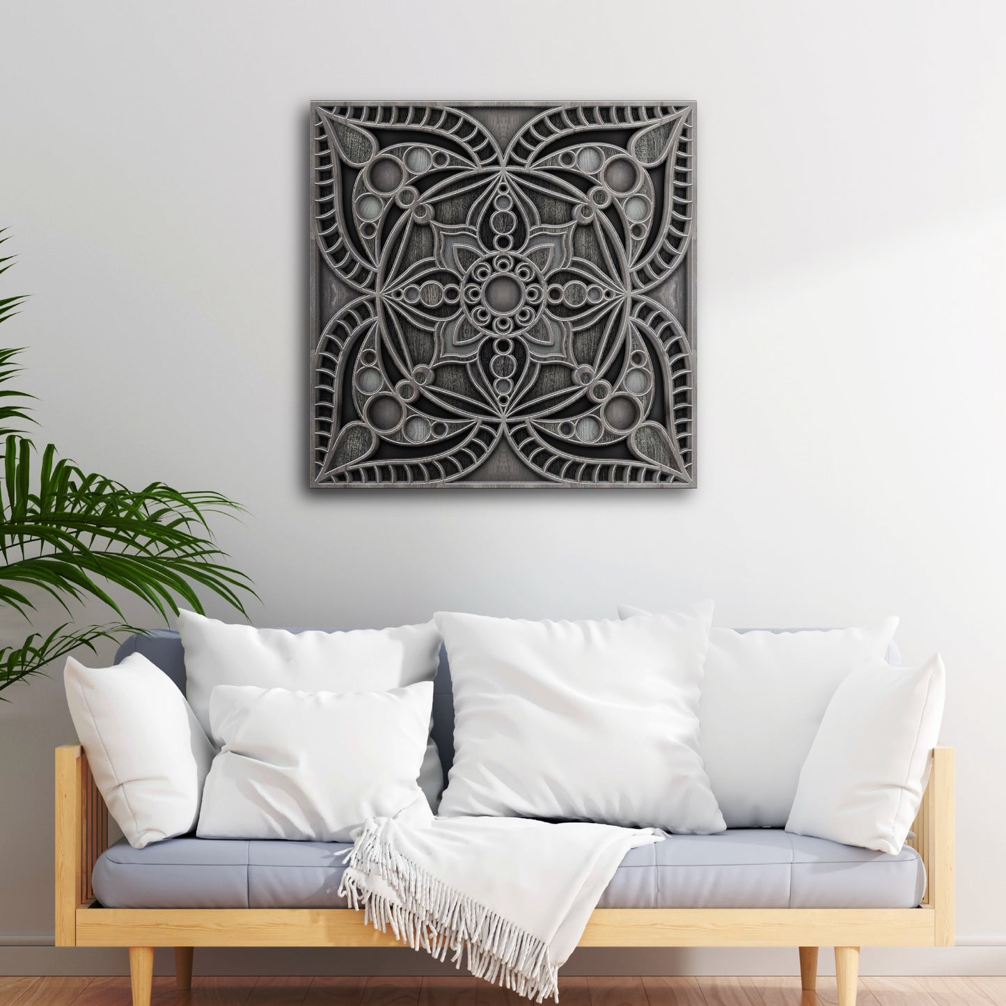 Rustic Reflection Mandala