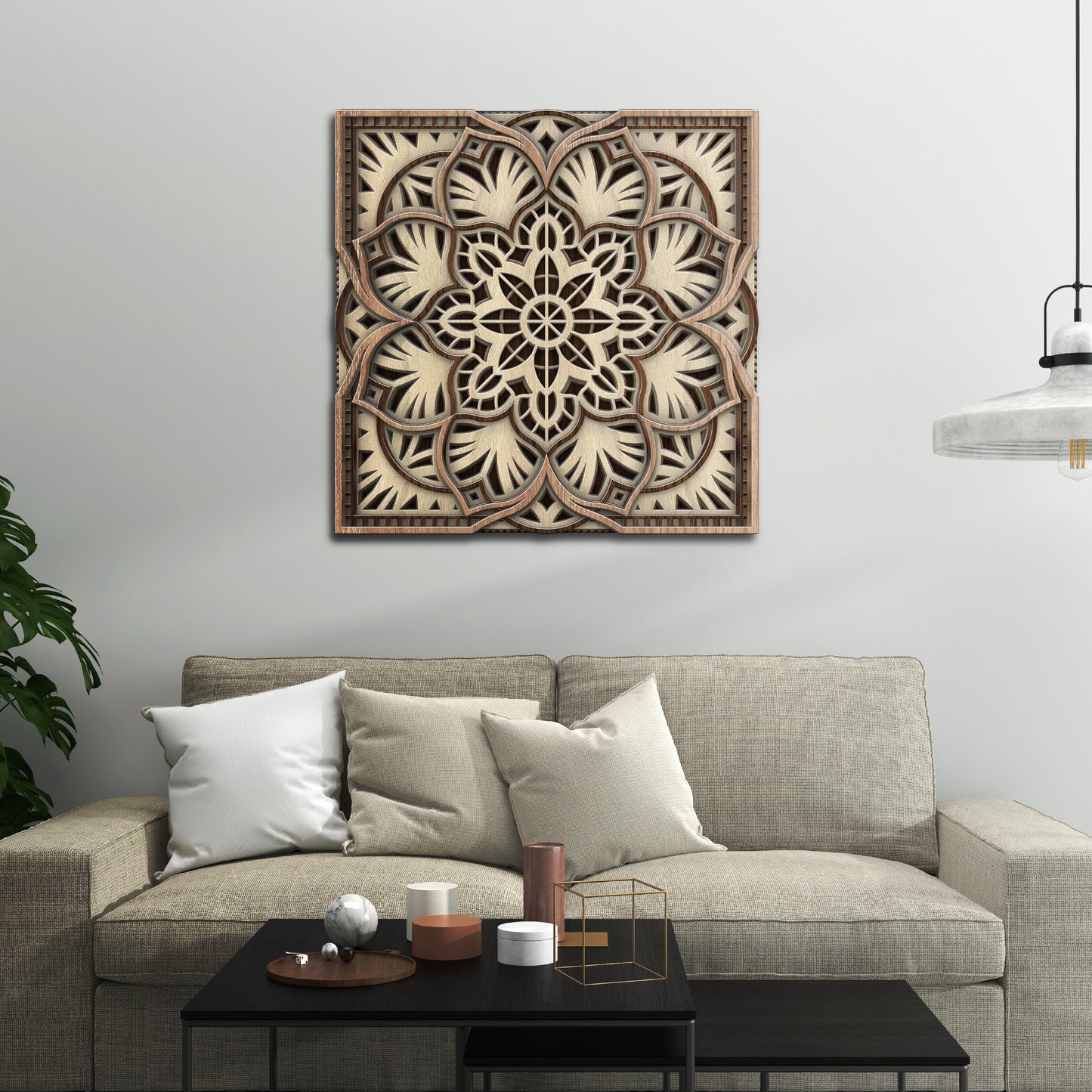Serenity Square Mandala