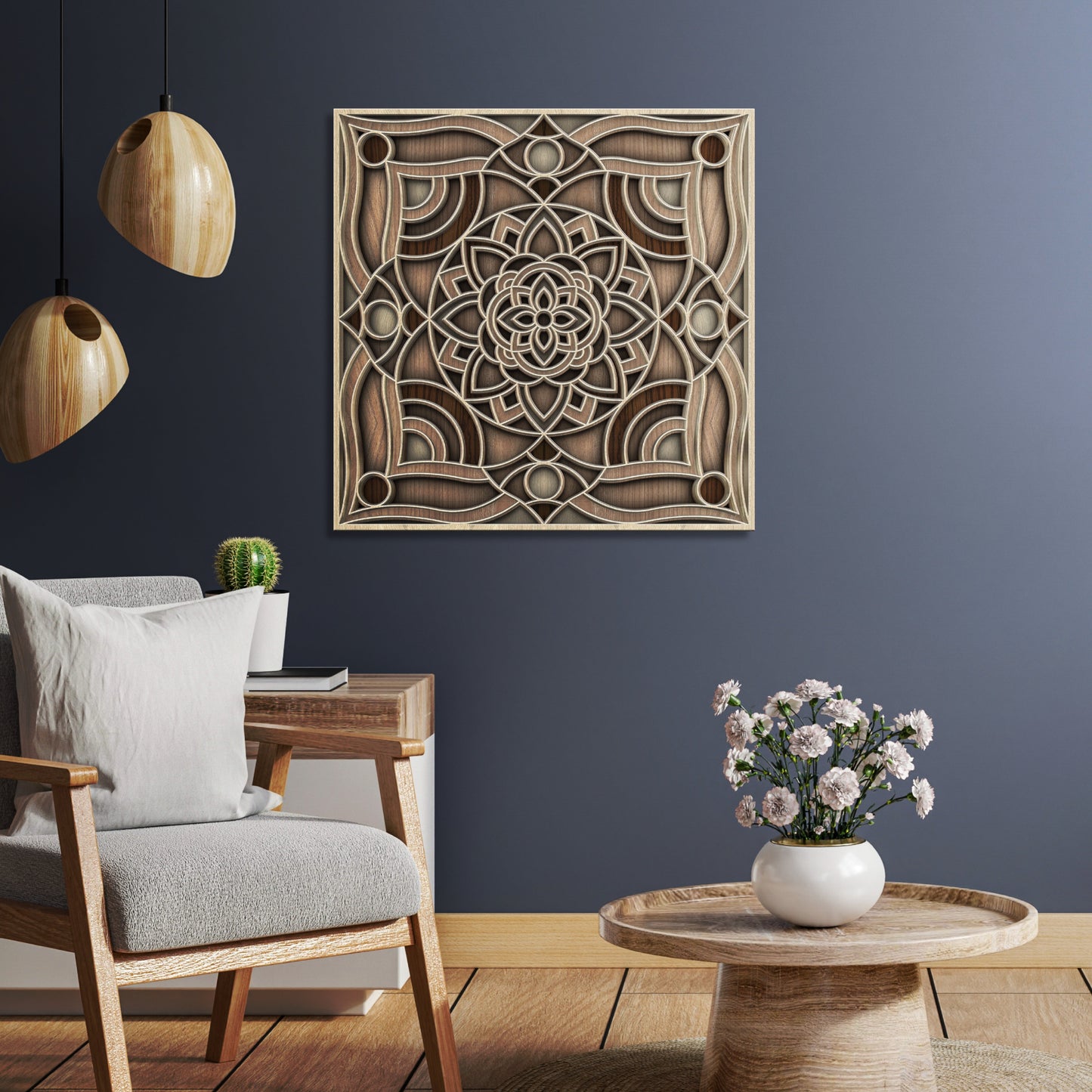 Woodland Symmetry Mandala