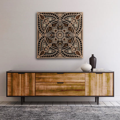 Rustic Reflection Mandala
