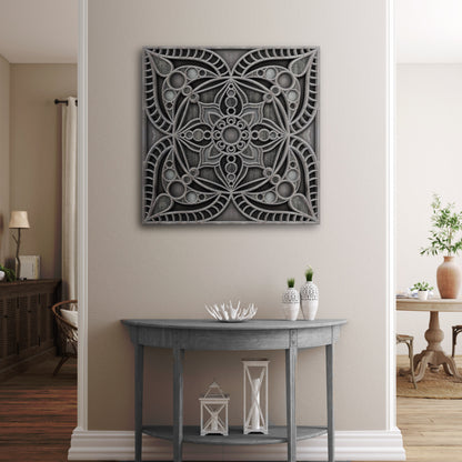 Rustic Reflection Mandala