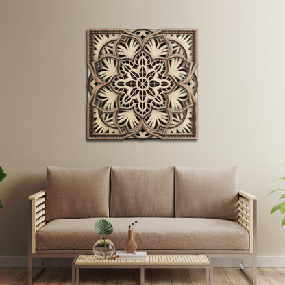 Serenity Square Mandala