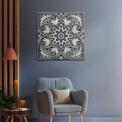Serenity Square Mandala