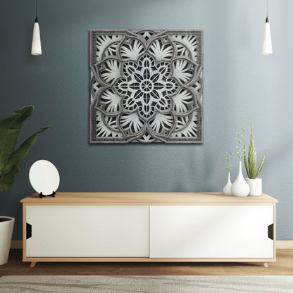 Serenity Square Mandala