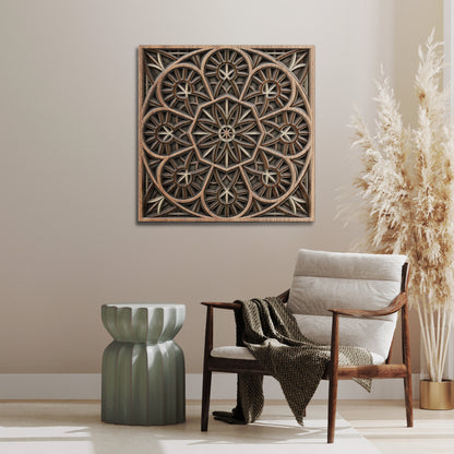 Timber Tranquility Mandala