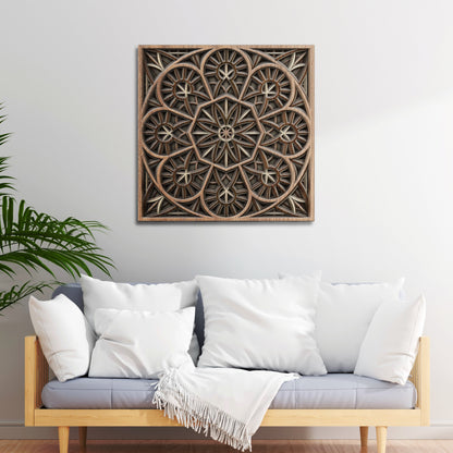 Timber Tranquility Mandala
