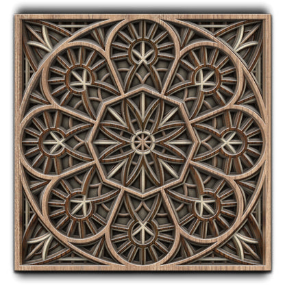 Timber Tranquility Mandala