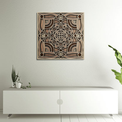Woodland Symmetry Mandala