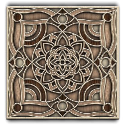 Woodland Symmetry Mandala